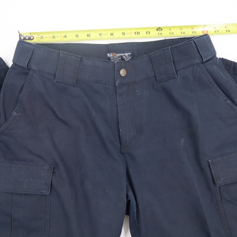 5.11 Tactical Series‎ Womens Navy Blue Ripstop Cargo Pants Size 14 Regular - Picture 4 of 13
